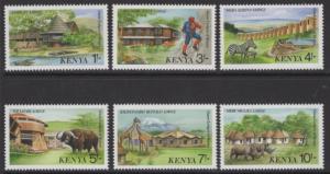 KENYA SG451/6 1988 GAME LODGES MNH