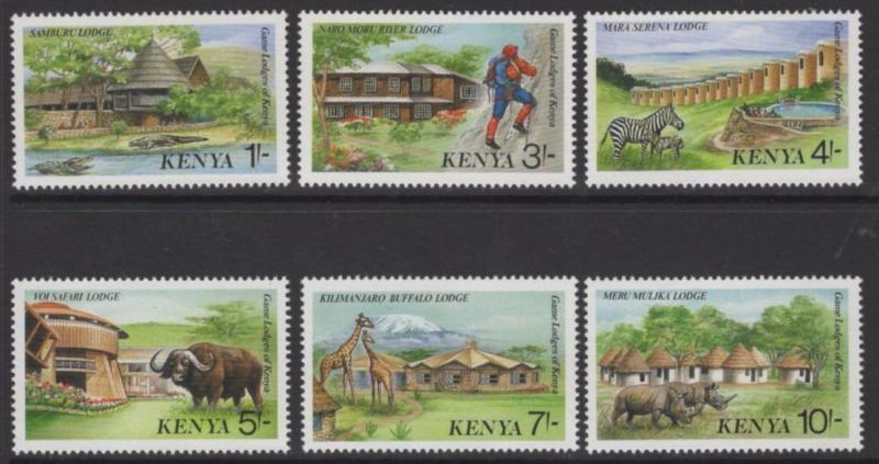 KENYA SG451/6 1988 GAME LODGES MNH