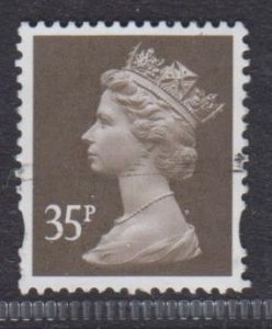 Great Britain 2004 QEII Machin 35p Sepia SGY1700 Single Stamp Fine Used