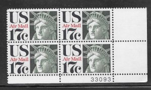 #C80 MNH Plate Block