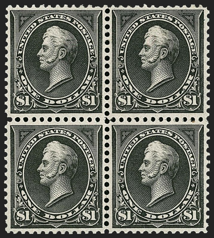 MOMEN: US STAMPS #276 BLOCK OF 4 MINT OG H VF LOT #71129