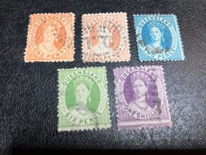 Queensland Scott 44-46 48-49 Used Partial Set