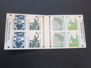 Germany 1991 Sc 1663a Booklet MNH