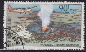 Dijabouti 492 Aircraft over Volcano 1979