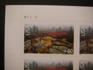 Scott C138a, 60c Acadia Park, #B2222 Sheet of 20, MNH Beauty