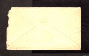 ME City Treasurer Portland Maine Cover 1800's Fancy Grid ? Cancel Stamp Cover