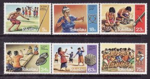 Tokelau-Sc#97-102- id10-unused NH set-Traditional Games-Sports-1983-