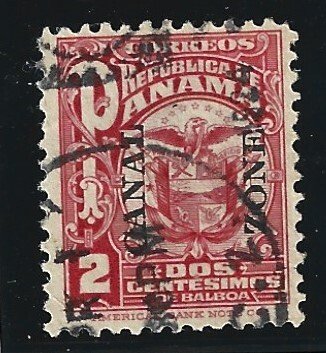 Canal Zone Scott #69 Used 2c Overprint Arms of Panama 2019 CV $2.75