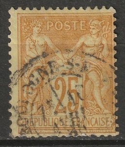 France 1879 Sc 99 used Boulogne CDS