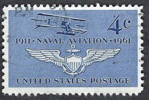 United States #1185 4¢ Naval Aviation (1961). Used.