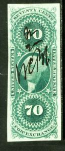 US Stamps # R65a 70c Revenue SUPERB USED Gem Scott Value $725.00