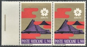 VATICAN CITY #482 - MINT NH PAIR - 1970 - VAT032