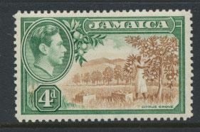 Jamaica  SG 127  - Mint light trace of hinge - see scan and details