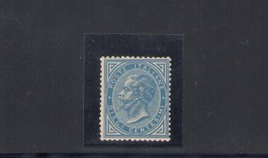 1877 Kingdom of Italy - 10 cents blue, n 27a, Effige di Vittorio Emanuele II, MN