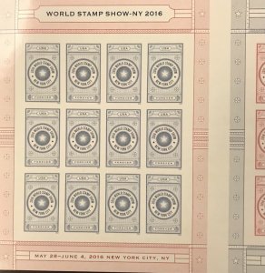  5062-5063  World Stamp Show 2016  MNH Forever sheet of 24.  FV $13.20   In 2016