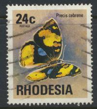 Rhodesia   SG 504  SC# 343 Used  Butterflies   see details 