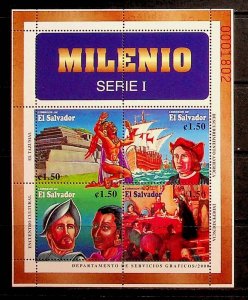 SALVADOR Sc 1536 NH SOUVENIR SHEET OF 2000 - MILLENNIUM