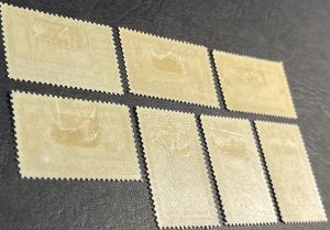 GREECE # C8-C14-MINT/HINGED---COMPLETE SET---AIR-MAIL---1933