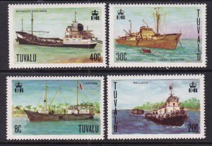 Tuvalu 77-80 Ships MNH VF