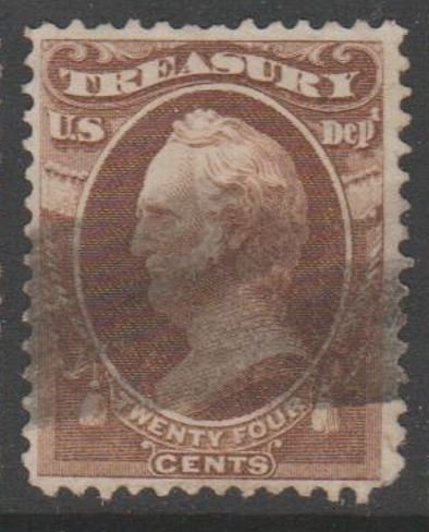 U.S. Scott #O80 Scott - Official Treasury Dept. Stamp - Used Single