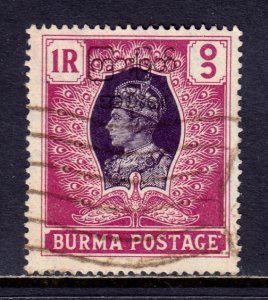 Burma - Scott #62 - Used - Pencil/rev. - SCV $3.25