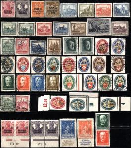 50 GERMANY Deutsches Reich Semi-Postal Stamps Postage Collection MLH USED