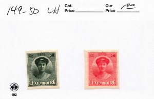 LUXEMBOURG  149-50   MLH