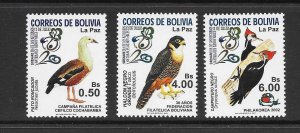 BIRDS - BOLIVIA #1185-7 MNH