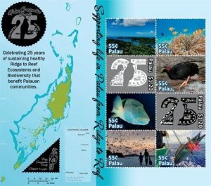 Palau 2019 - Palau Conservation Society - Sheet of 8 stamps - Scott #1434 - MNH 