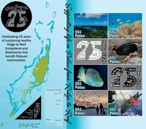 Palau 2019 - Palau Conservation Society - Sheet of 8 stamps - Scott #1434 - MNH