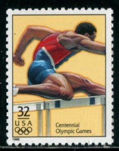 3068p US 32c Atlanta Summer Olympics - Men's Hurdles, MNH