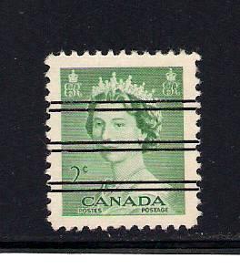 Canada #326 - precancel      (4)