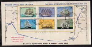 Bermuda 337-342 Sailing Ships U/A FDC