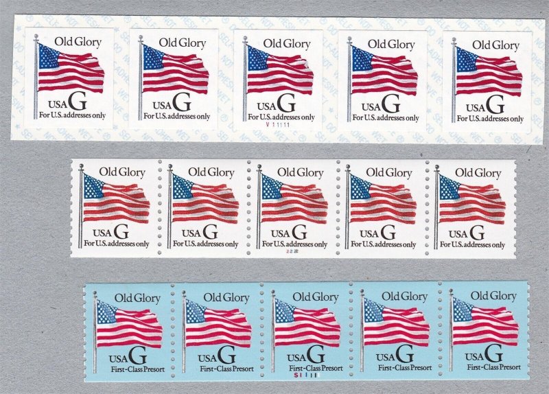 PNC5 G Rate US 2886b, US 2888, US 2889 Lot (3) MNH F-VF