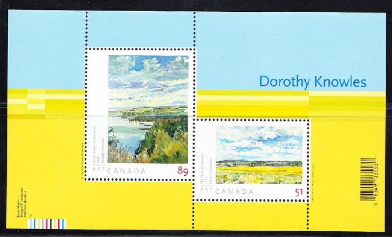 CANADA # 2148 Mint NH Souvenir Sheet - Dorothy Knowles - Art - 2006