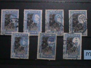 MALAYA STAMP:1957 OVER 65 YEARS OLD MALAYA USED STAMPS SET-RARE-VERY FINE