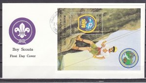 Sierra Leone, Scott cat. 1446. Korea Jamboree s/sheet. First Day Cover.