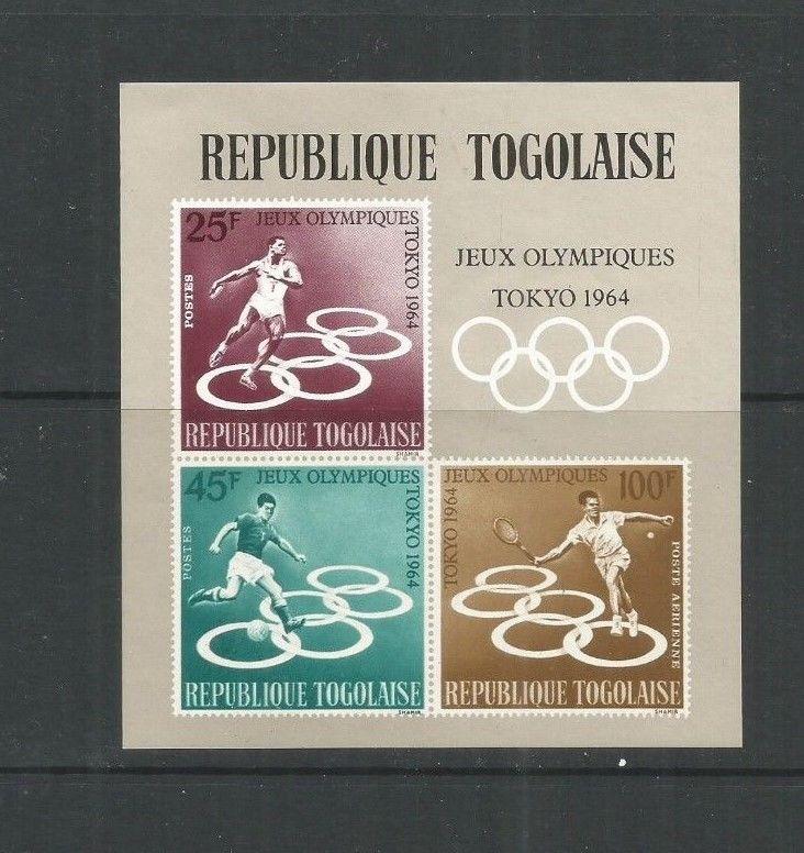 TOGO 1964 OLYMPICS MNH IMPERF