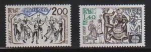 France MNH sc# 1737-8 Europa