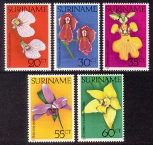 Suriname Sc# 460-4 MNH Orchids