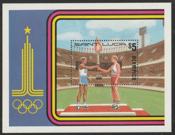 St Lucia #520 MNH Souvenir Sheet