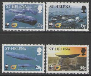 ST.HELENA SG872/5 2002 SPERM WHALE MNH