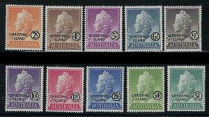 Christmas Is 1-10 MNH 1958 set (ha1536)