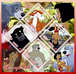 Stamps.Cartoons, Walt Disney. Jungle Book  1+1 sheets perf Rwanda