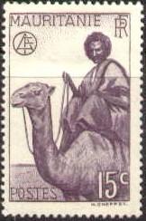 Camel Rider, Mauritania stamp SC#81 MNH