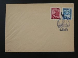 statue of Liberty Wien USA ausstellung 1946 postmark on cover Austria