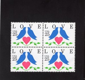 2440 LOVE, MNH blk/4