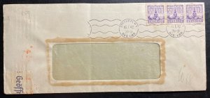 1942 Stockholm Sweden Window Censored Cover