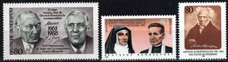 Germany #1546-7, 1549  MNH CV $3.45  (X2563)