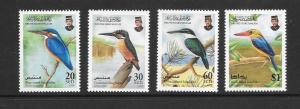 BIRDS - BRUNEI #538-40 KINGFIHERS #538-41MNH